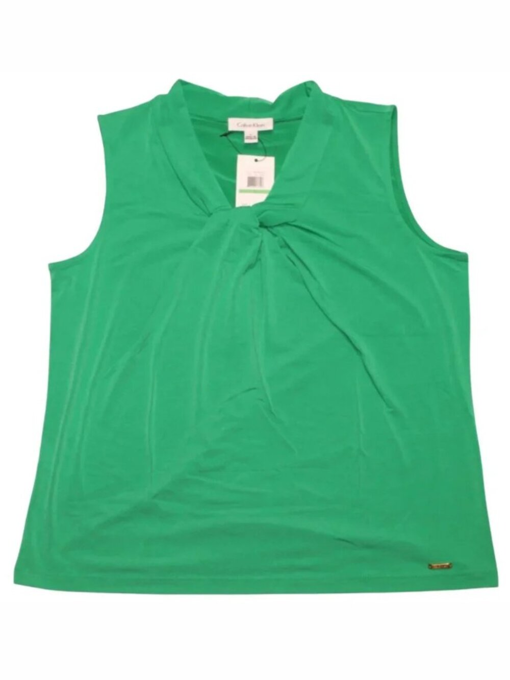 Calvin Klein Women's Sleeveless Green Shirt SR5TM24A NWT Size L